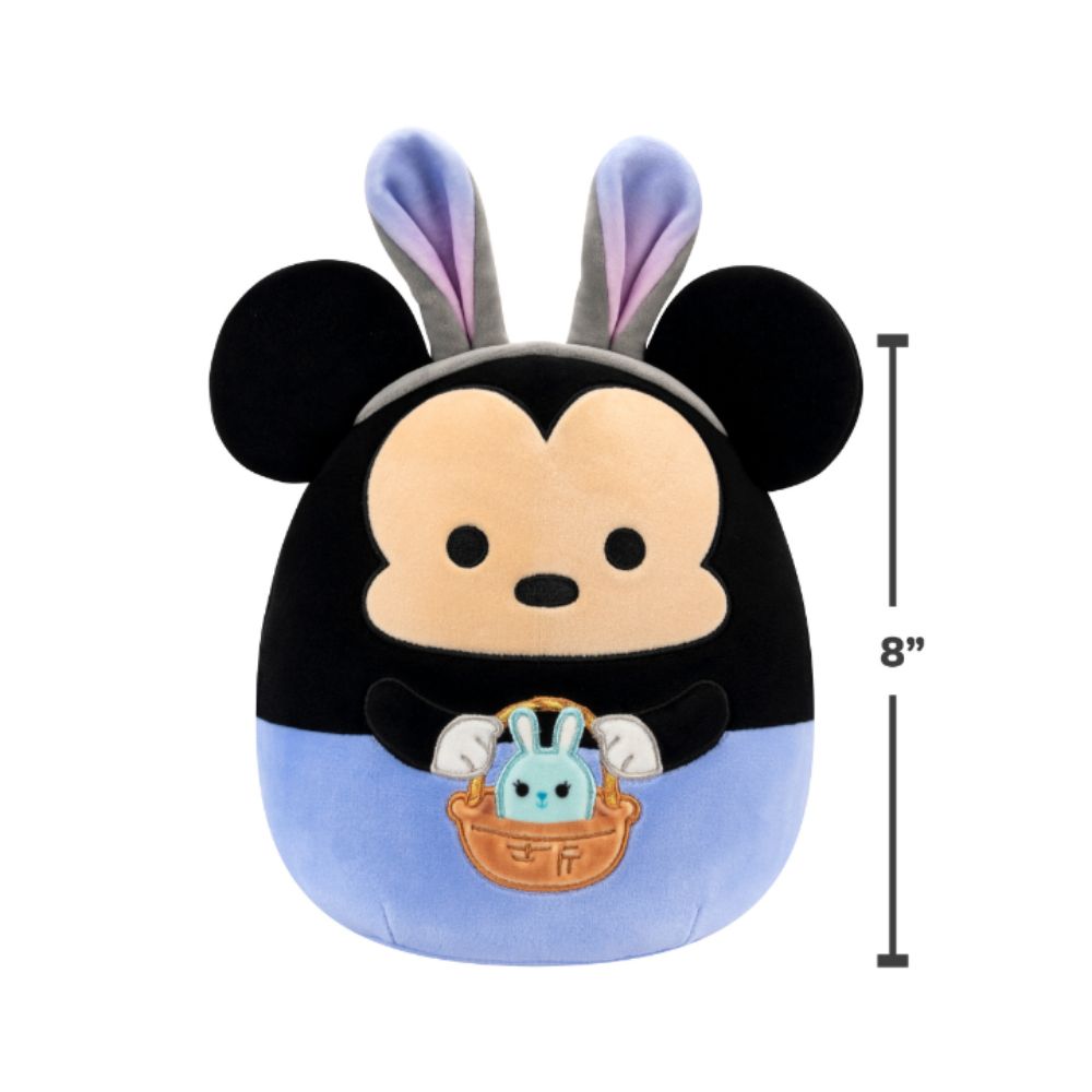 Squishmallows - Mickey In Blue Pants With Bunny Ears Plush Toy - 20cm