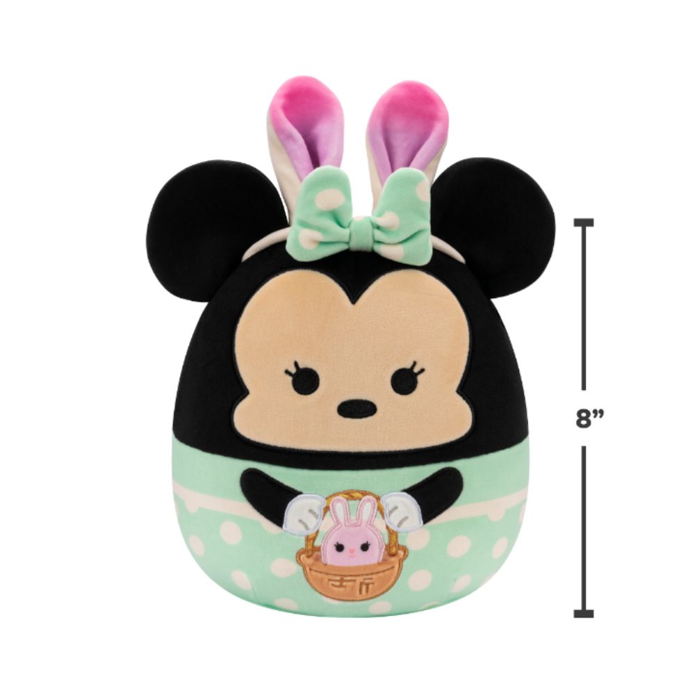 Squishmallows - Minnie In Green Dress With Bunny Ears Plush Toy - 20cm