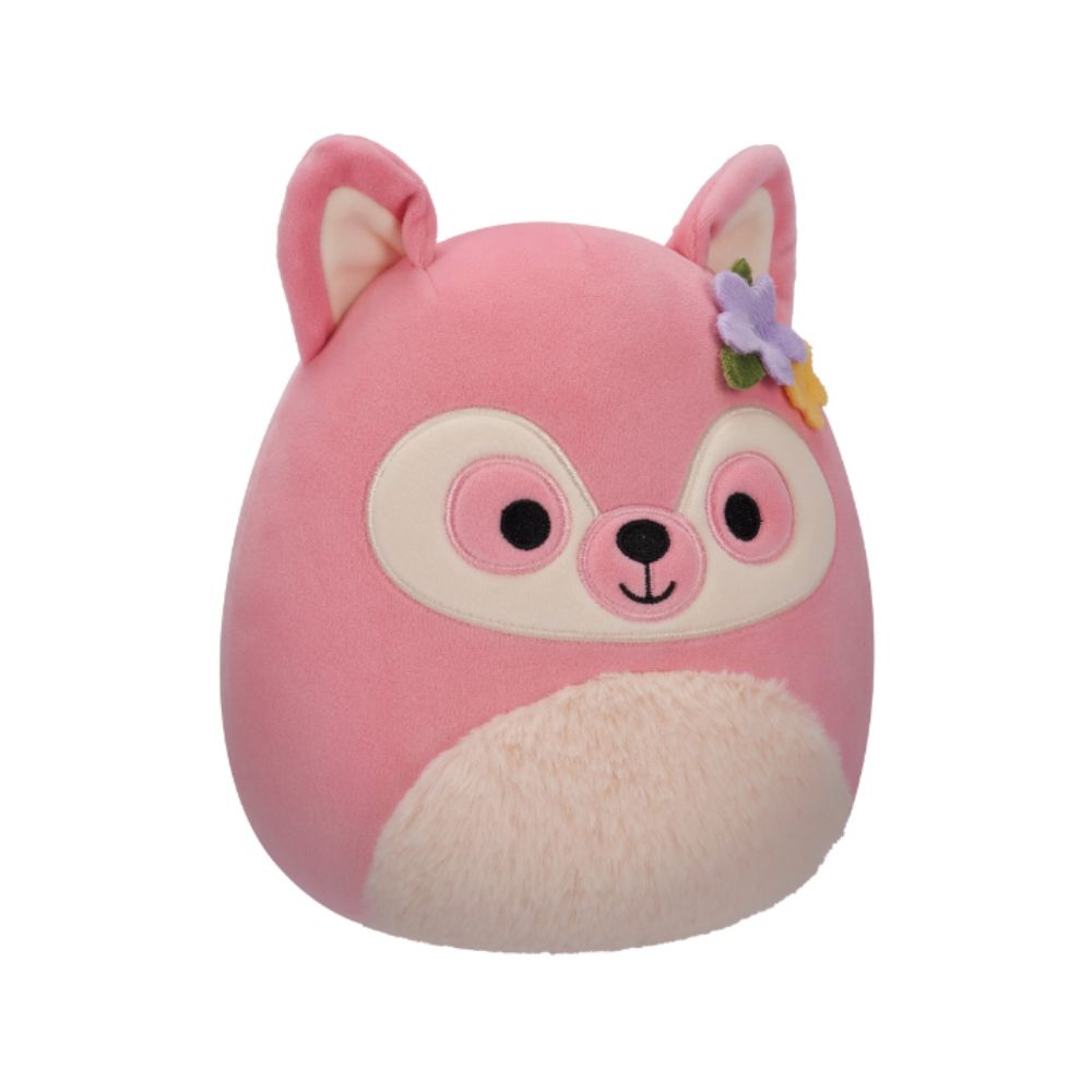 Squishmallows - Ditty The Lemur Plush Toy - 19cm - Pink/White