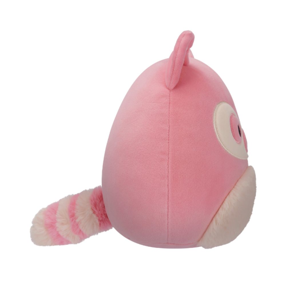 Squishmallows - Ditty The Lemur Plush Toy - 19cm - Pink/White