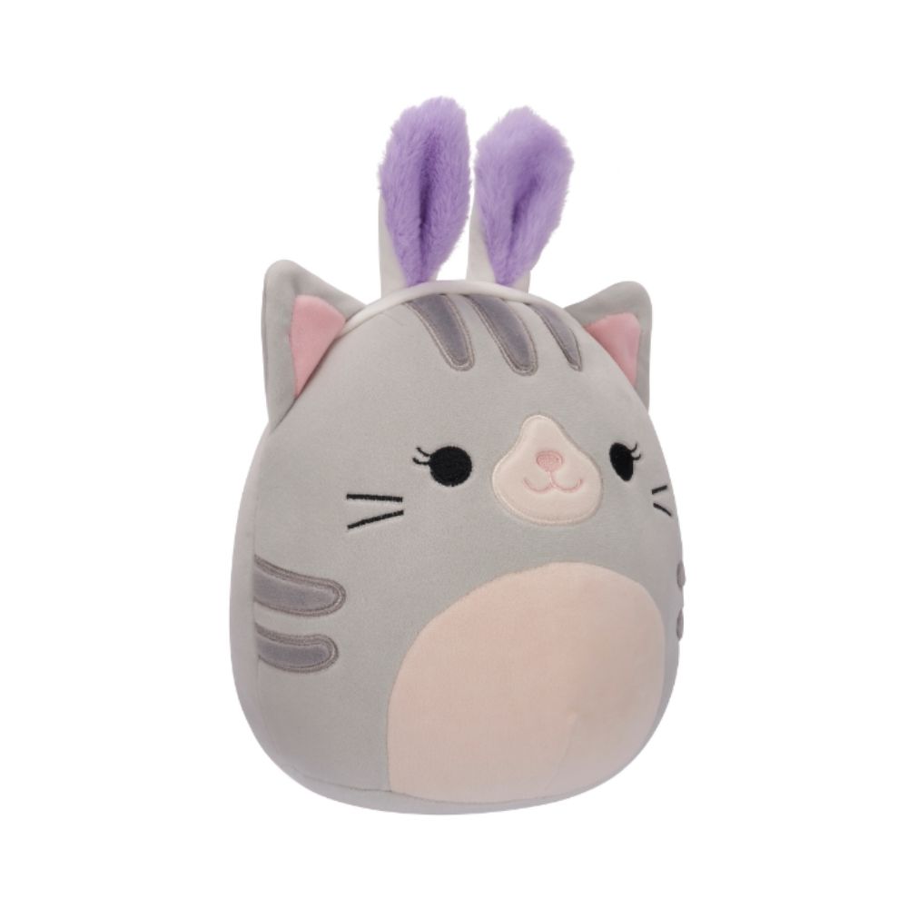 Squishmallows - Tally The Cat Plush Toy - 19cm - Grey