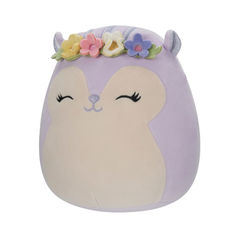 Squishmallows - Sydnee The Squirrel Plush Toy - 19cm - Purple/Beige