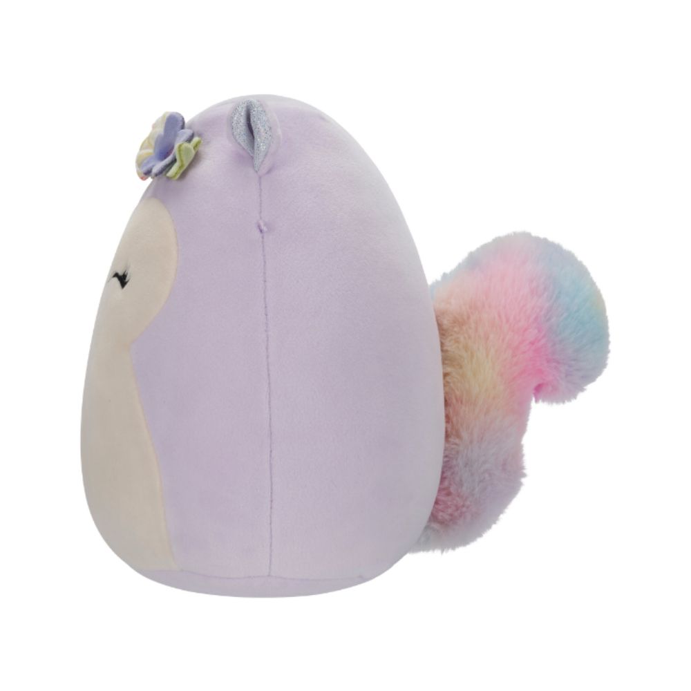 Squishmallows - Sydnee The Squirrel Plush Toy - 19cm - Purple/Beige