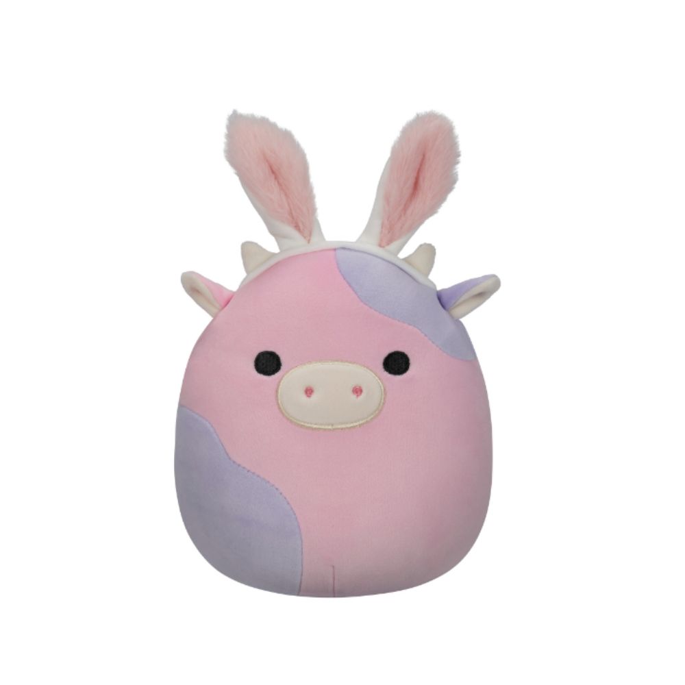 Squishmallows - Patty The Cow Plush Toy - 19cm - Pink/Purple