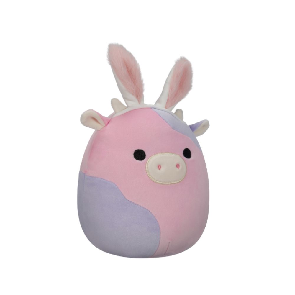 Squishmallows - Patty The Cow Plush Toy - 19cm - Pink/Purple