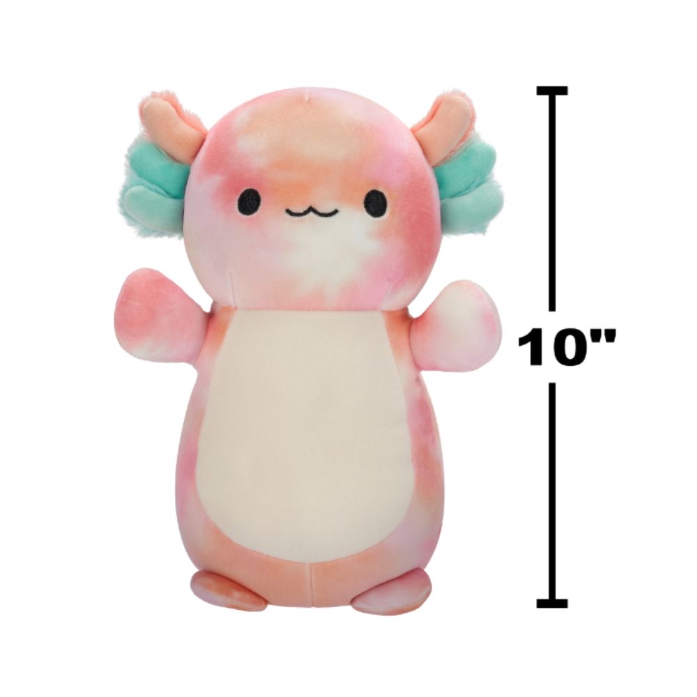 Squishmallows - Tie-Dye Axolotl Hugmee Plush Toy - 25.4 cm