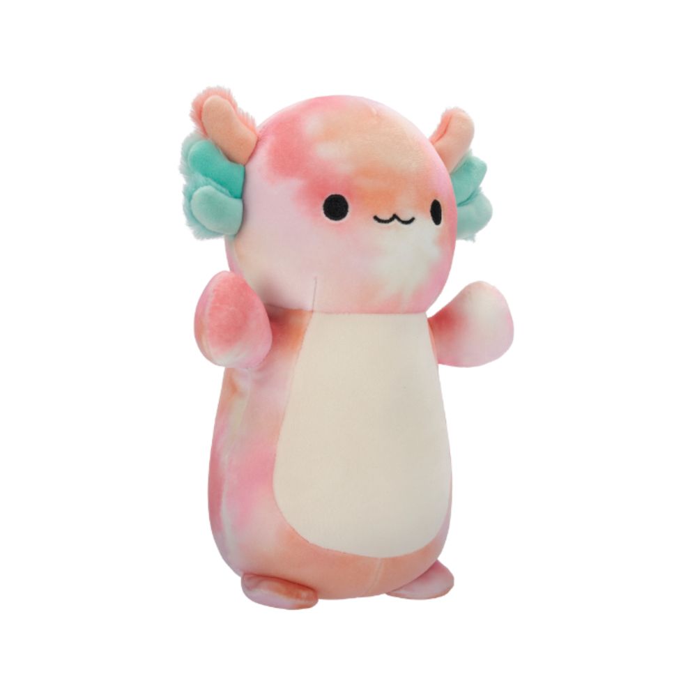 Squishmallows - Aksel Tie-Dye Axolotl Hugmee Plush Toy - 35cm - Peach