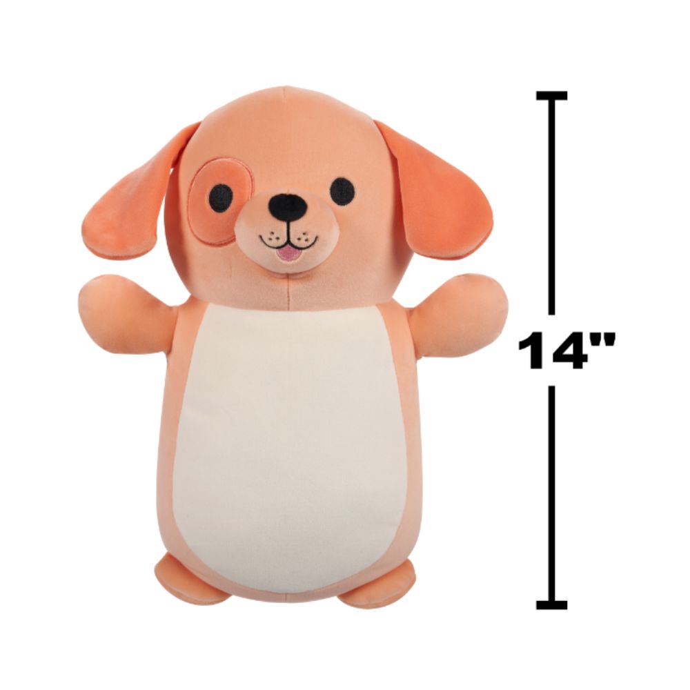 Squishmallows - Drella Dog Hugmee Plush Toy - 35cm - Peach