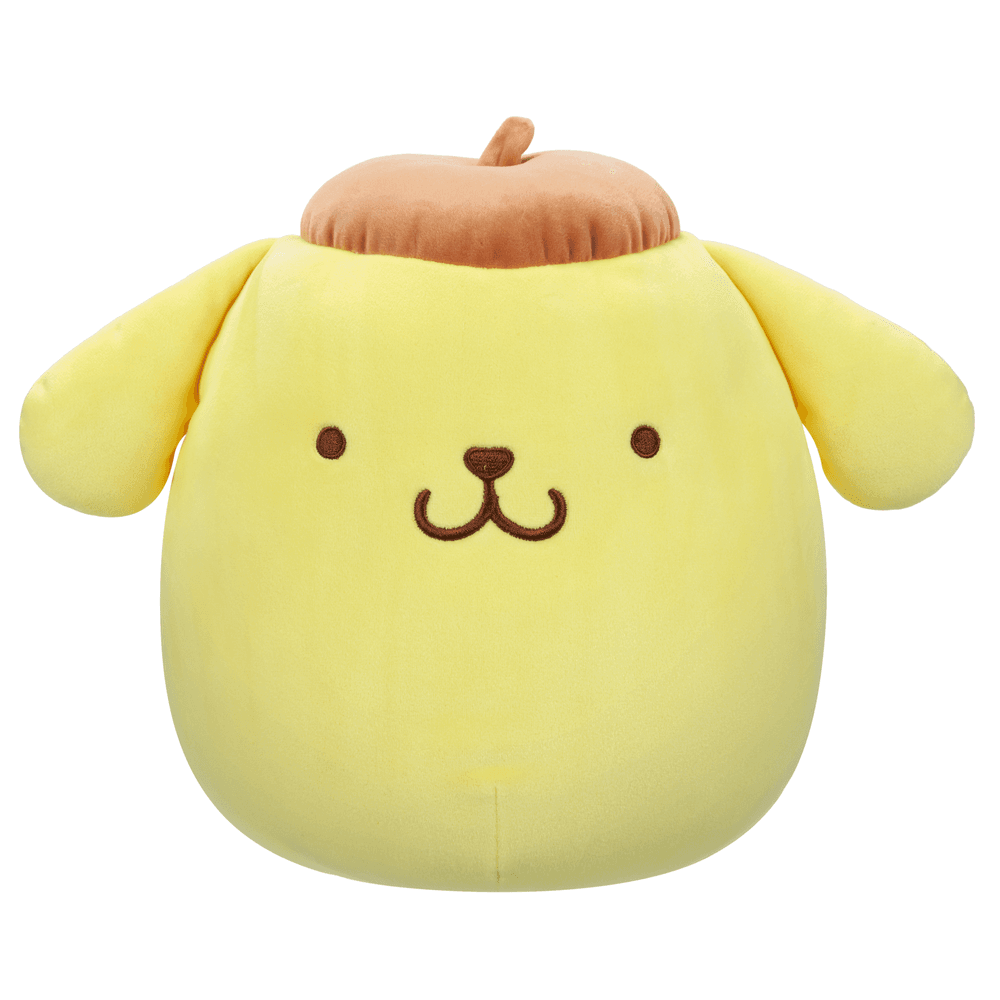 Squishmallows - Little Sanrio Core Pompompurin In Brown Cap Plush Toy - 20cm