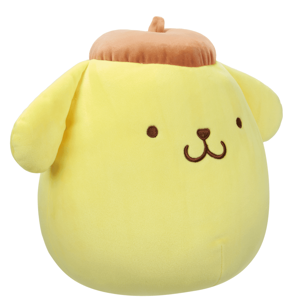 Squishmallows - Little Sanrio Core Pompompurin In Brown Cap Plush Toy - 20cm