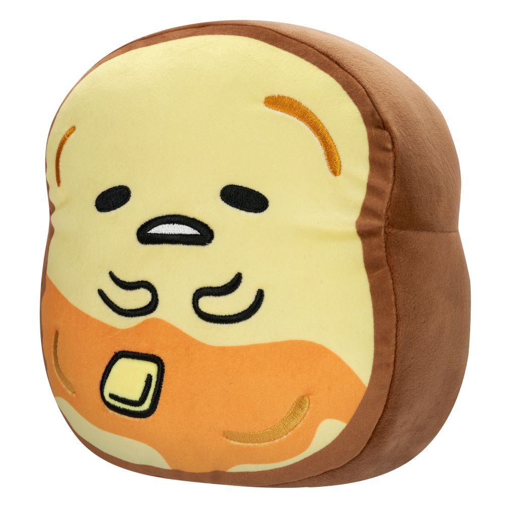 Squishmallows - Little Sanrio Core Gudetama Holding Buttered Toast Plush Toy - 20cm