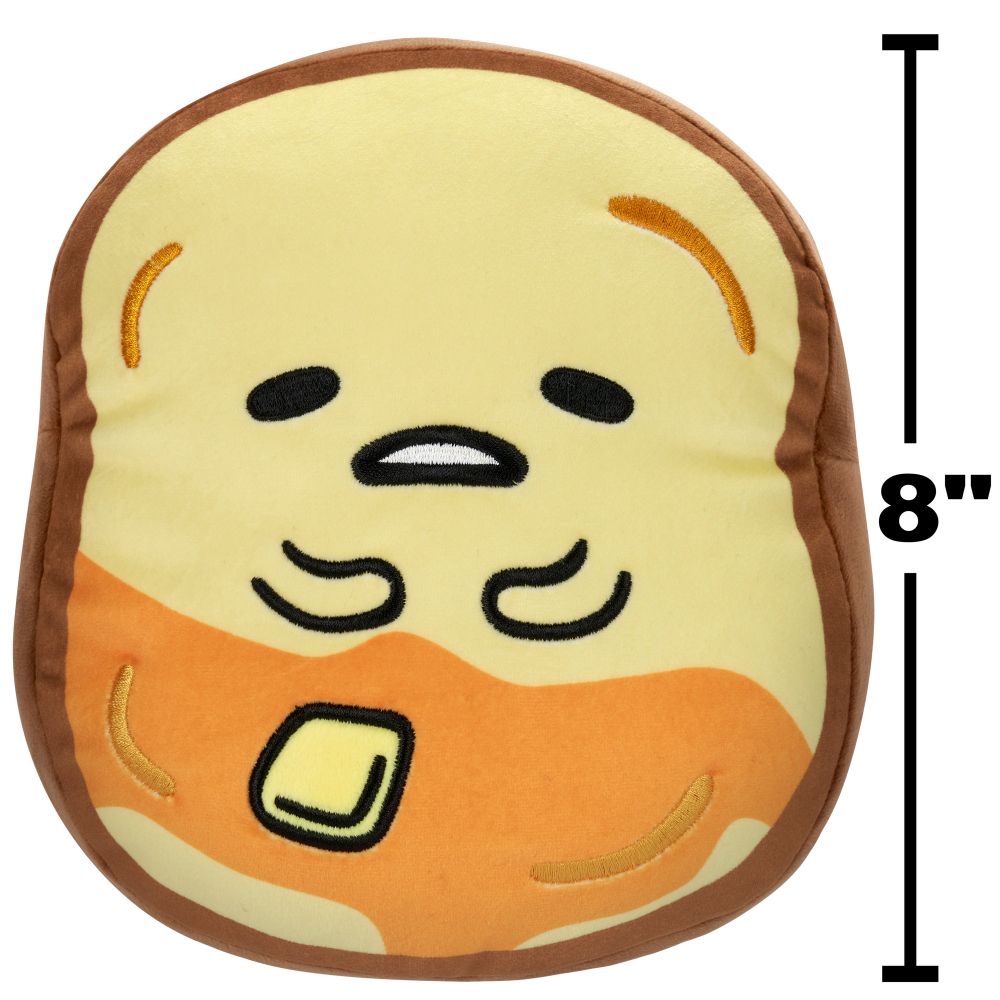 Squishmallows - Little Sanrio Core Gudetama Holding Buttered Toast Plush Toy - 20cm