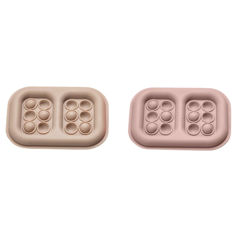 Melii - Silicone Pop-It Ice Pack - 2pcs - Pink & Grey