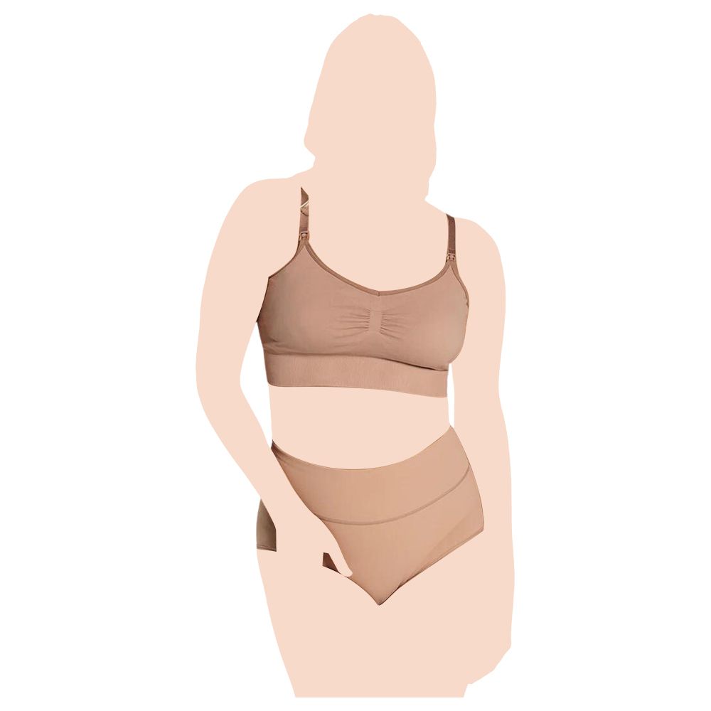 Mums & Bumps - Leonisa - High-Tech Clip Cup Maternity & Nursing Bra - Nude