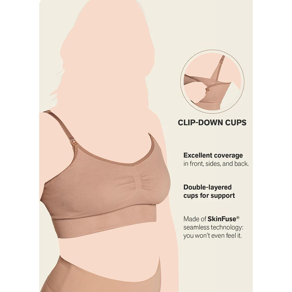 Mums & Bumps - Leonisa - High-Tech Clip Cup Maternity & Nursing Bra - Nude