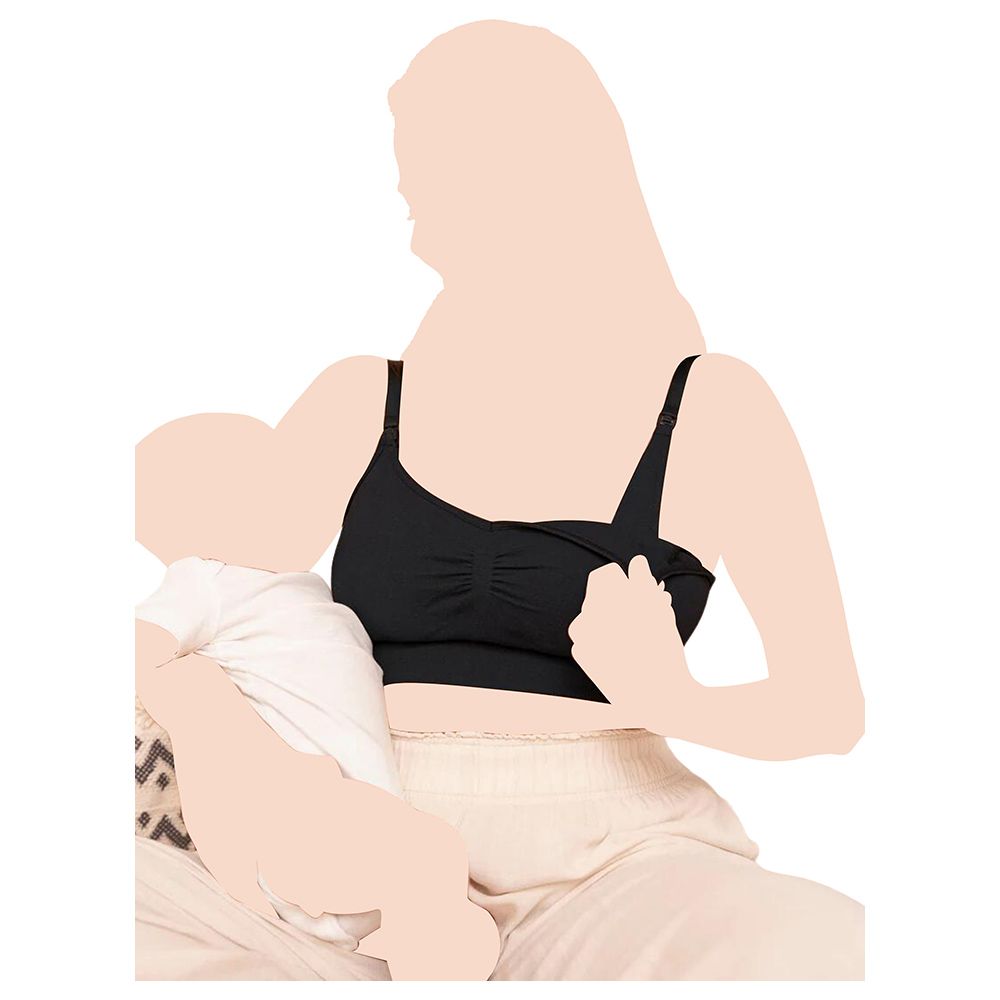 Mums & Bumps - Leonisa - High-Tech Clip Cup Maternity & Nursing Bra - Black