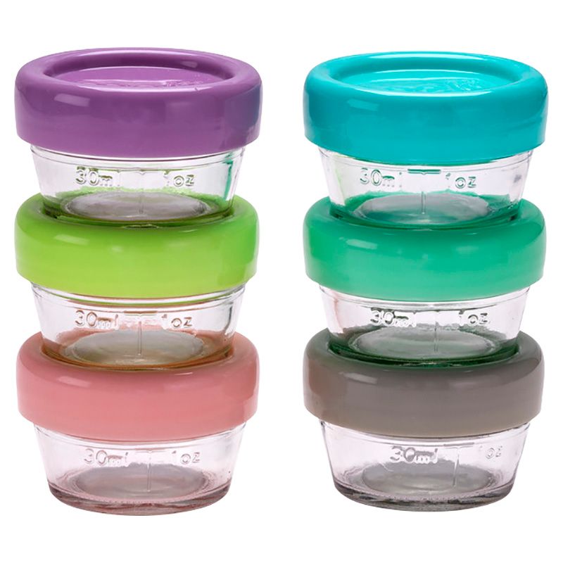 Melii - Glass Food Container - 2oz - 6pcs