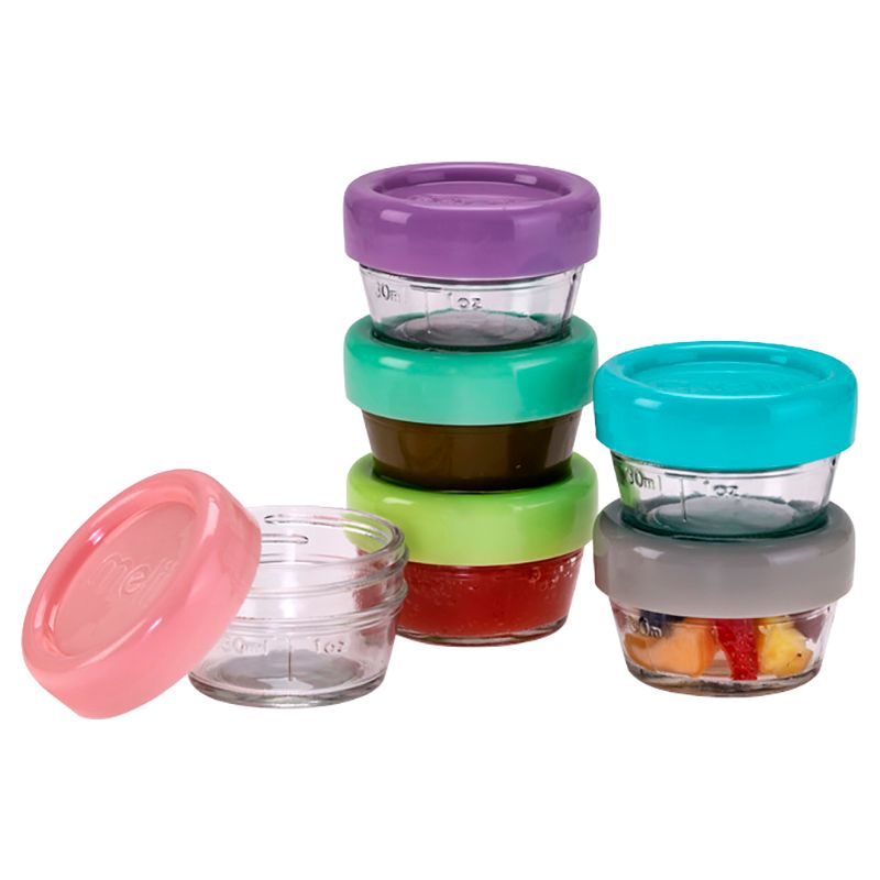 Melii - Glass Food Container - 2oz - 6pcs