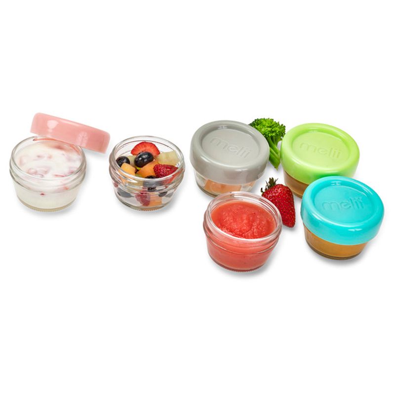 Melii - Glass Food Container - 2oz - 6pcs