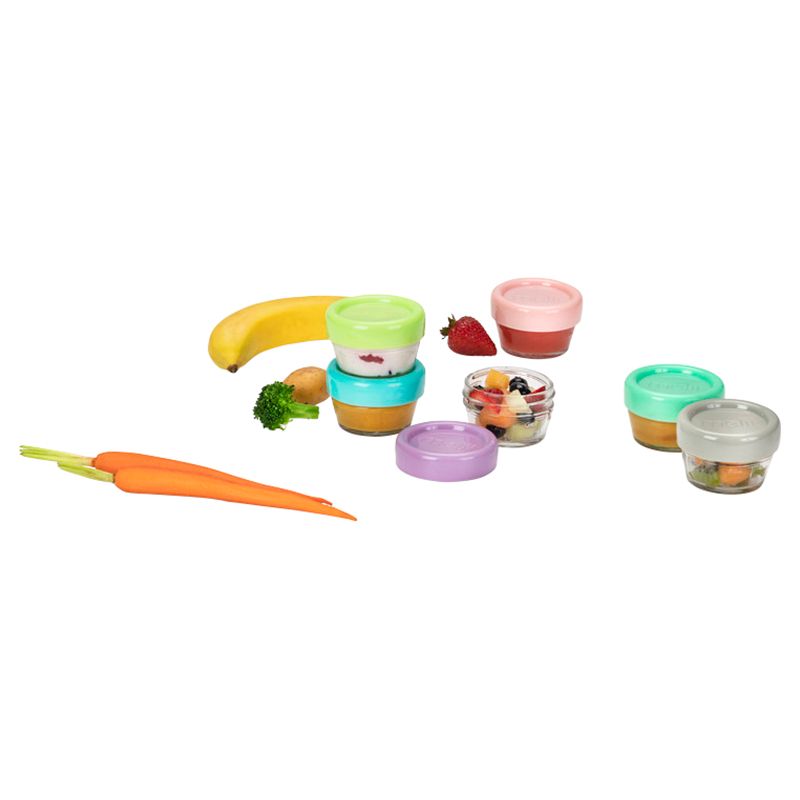 Melii - Glass Food Container - 2oz - 6pcs