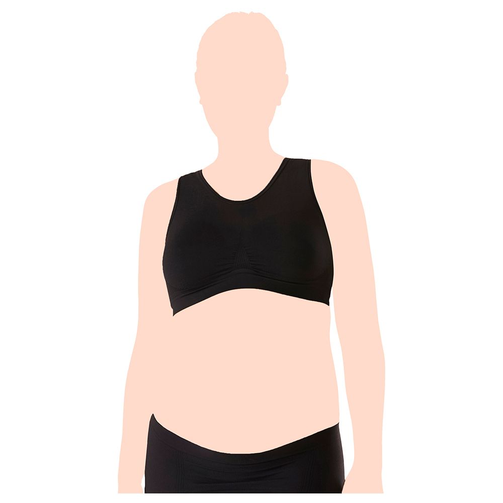 Mums & Bumps - Pregnancy & Sleep Bra - Black