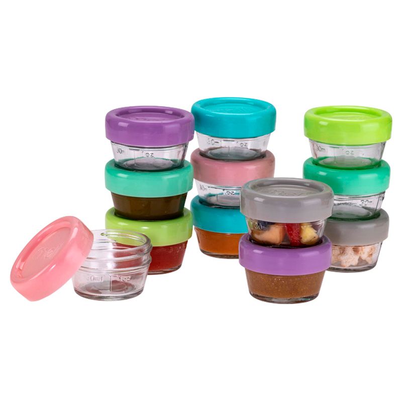 Melii - Glass Food Container - 2oz - 12pcs