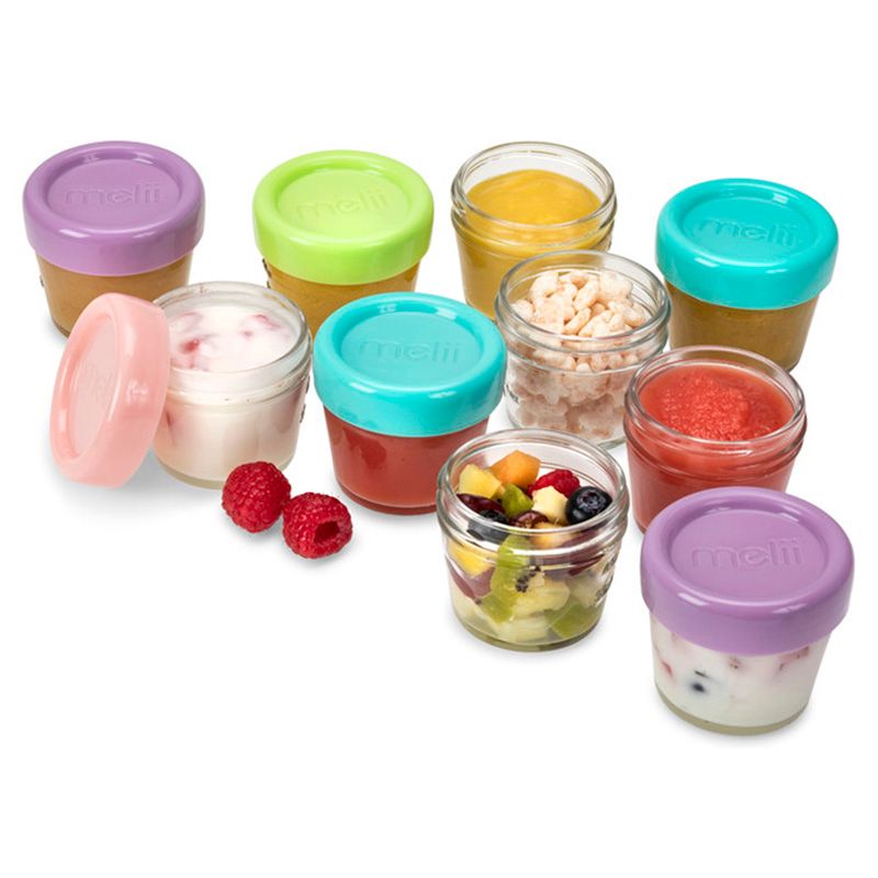 Melii - Glass Food Container - 4oz - 12pcs