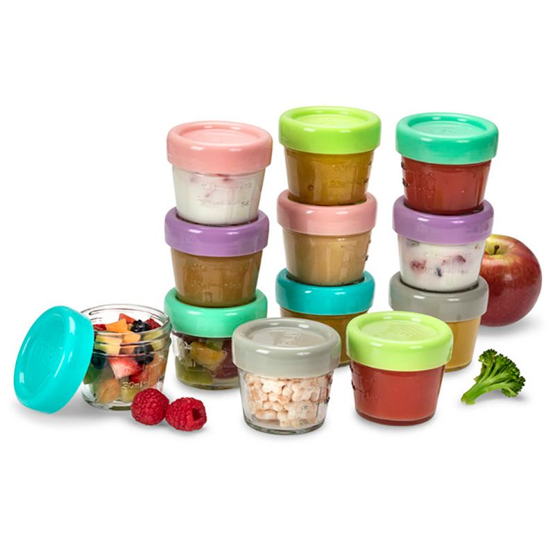 Melii - Glass Food Container - 4oz - 12pcs