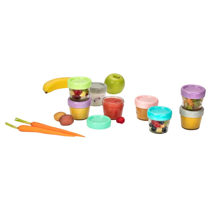 Melii - Glass Food Container - 4oz - 12pcs