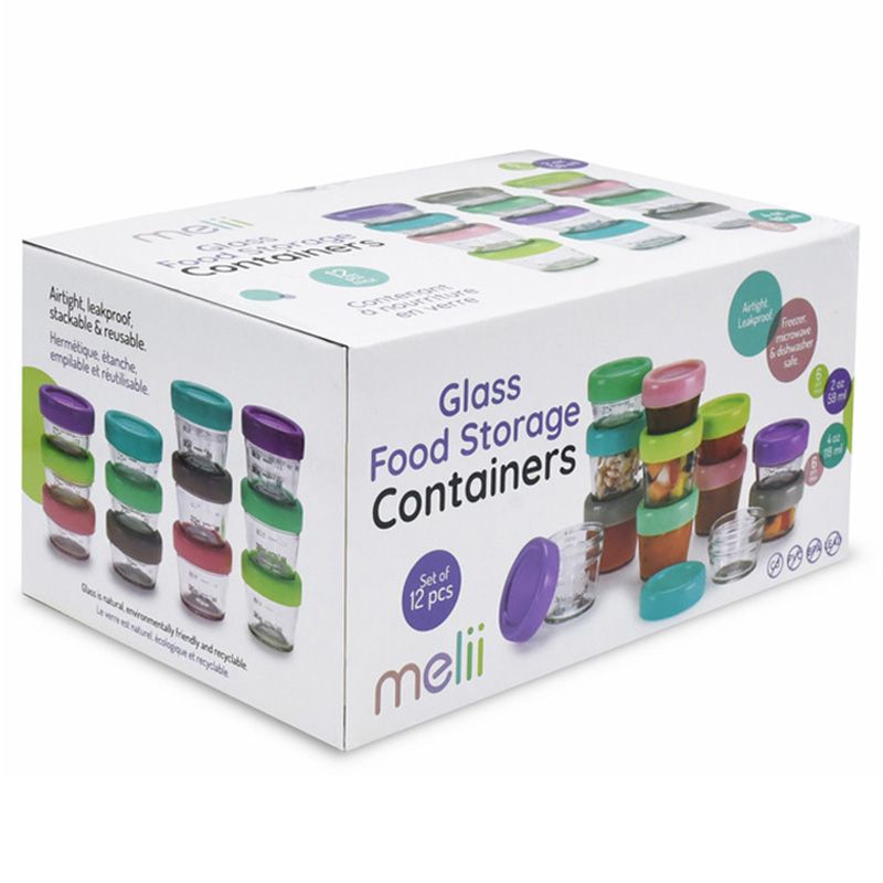 Melii - Glass Food Container - 12pcs