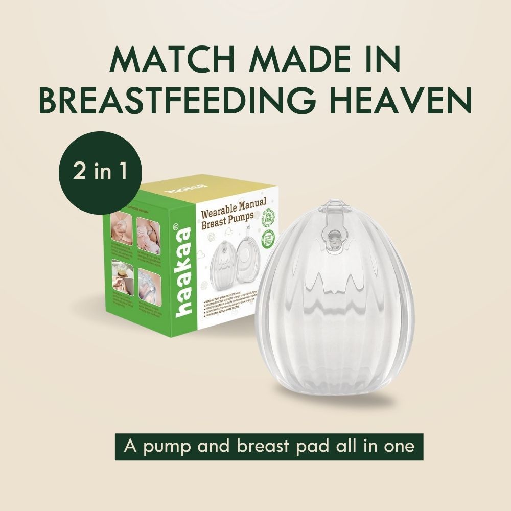 Haakaa - Wearable Manual Breast Pump - Clear - 120 ml - Pack of 2