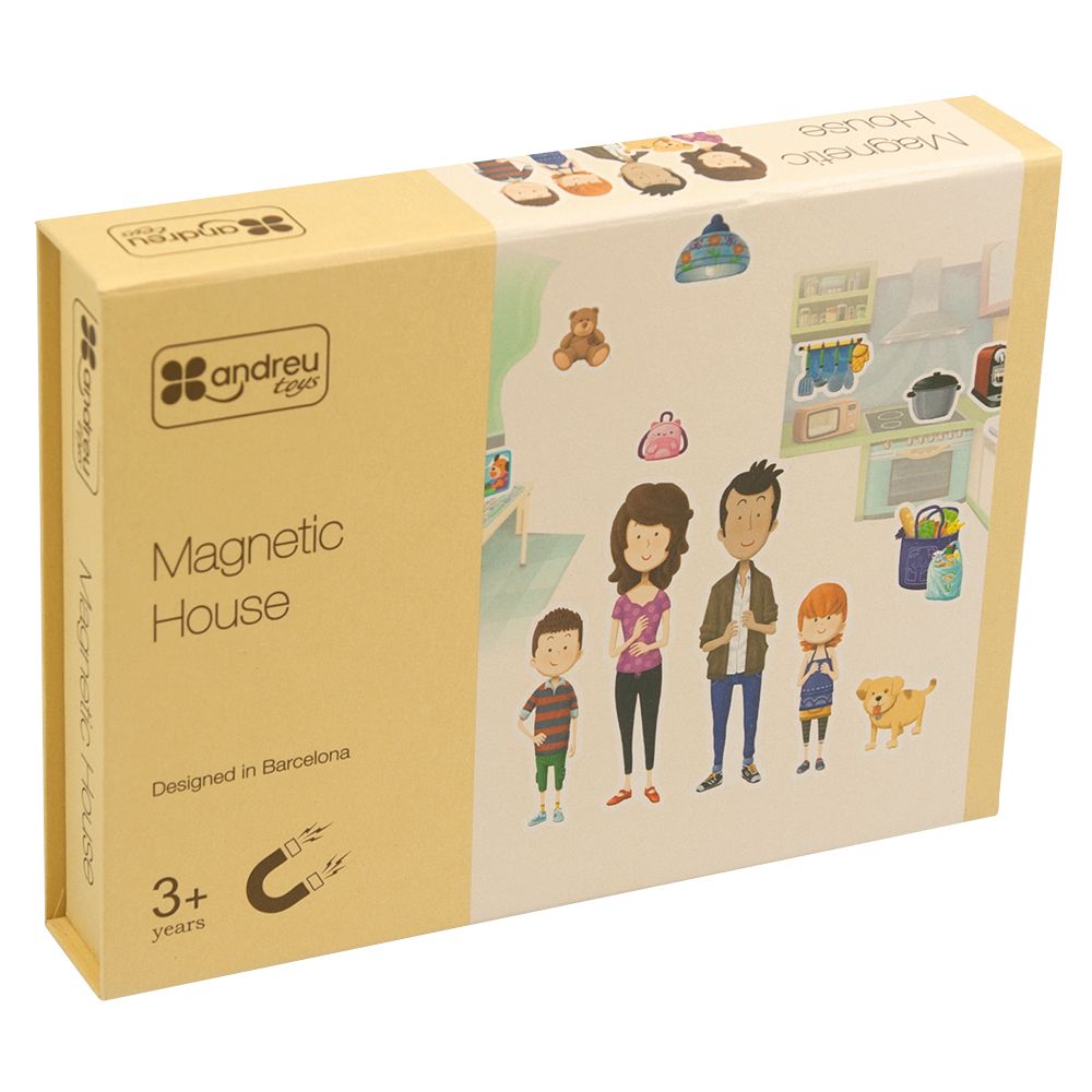 Andreu Toys - Magnetic House - 37pcs