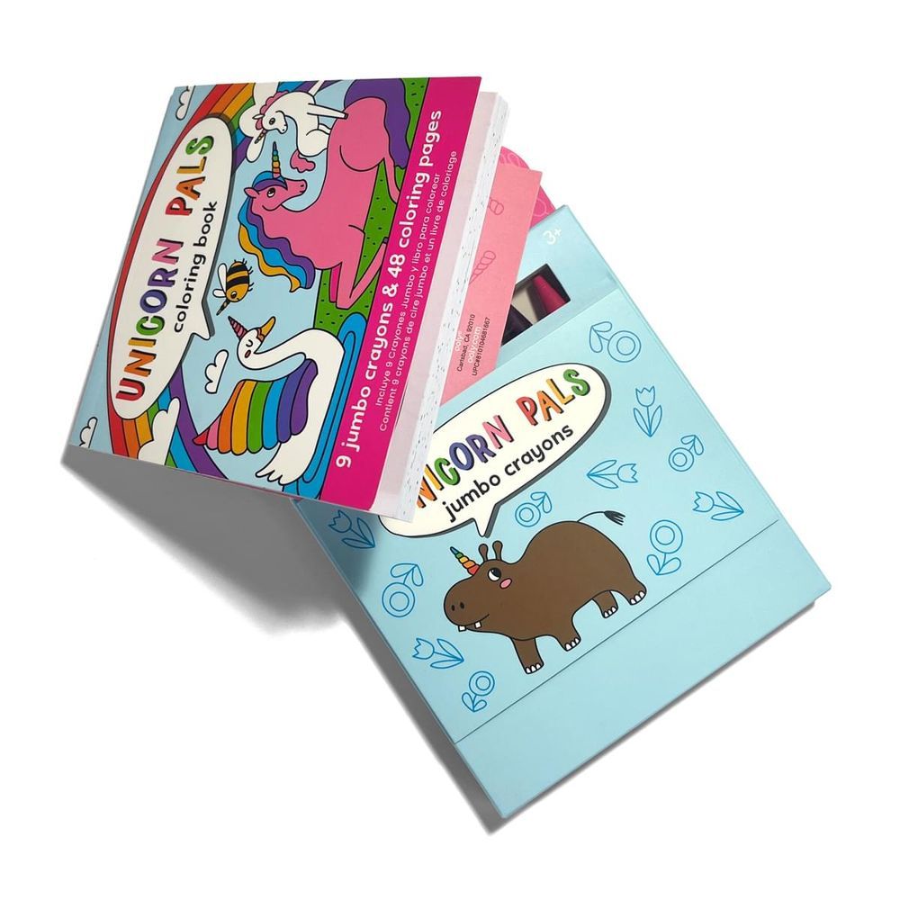 Ooly - Carry Along Crayons And Coloring Book Kit - Unicorn Pals