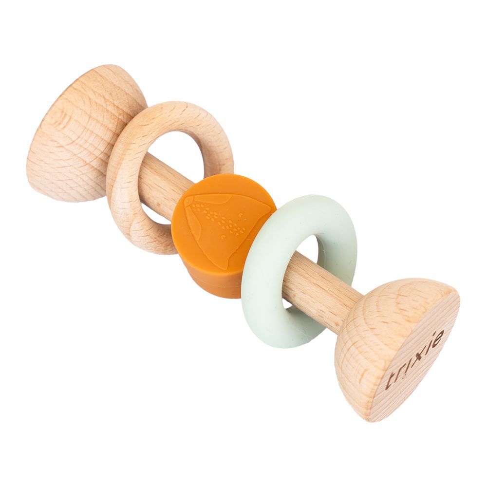 Trixie - Wooden Silicone Rattle - Mr. Fox