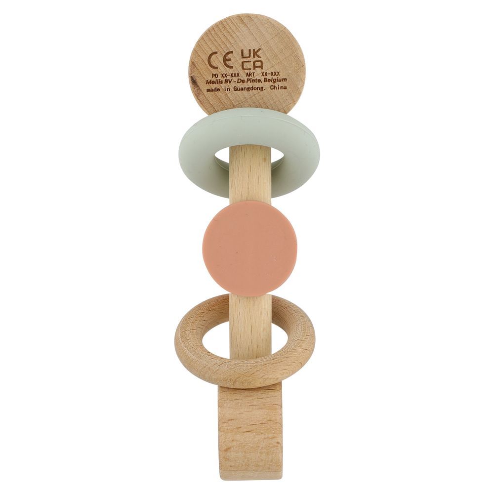 Trixie - Wooden Silicone Rattle - Mrs. Cat