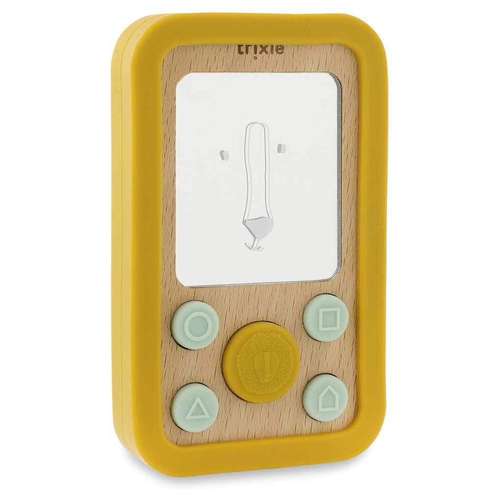 Trixie - Wooden Silicone Baby Phone - Mr. Lion