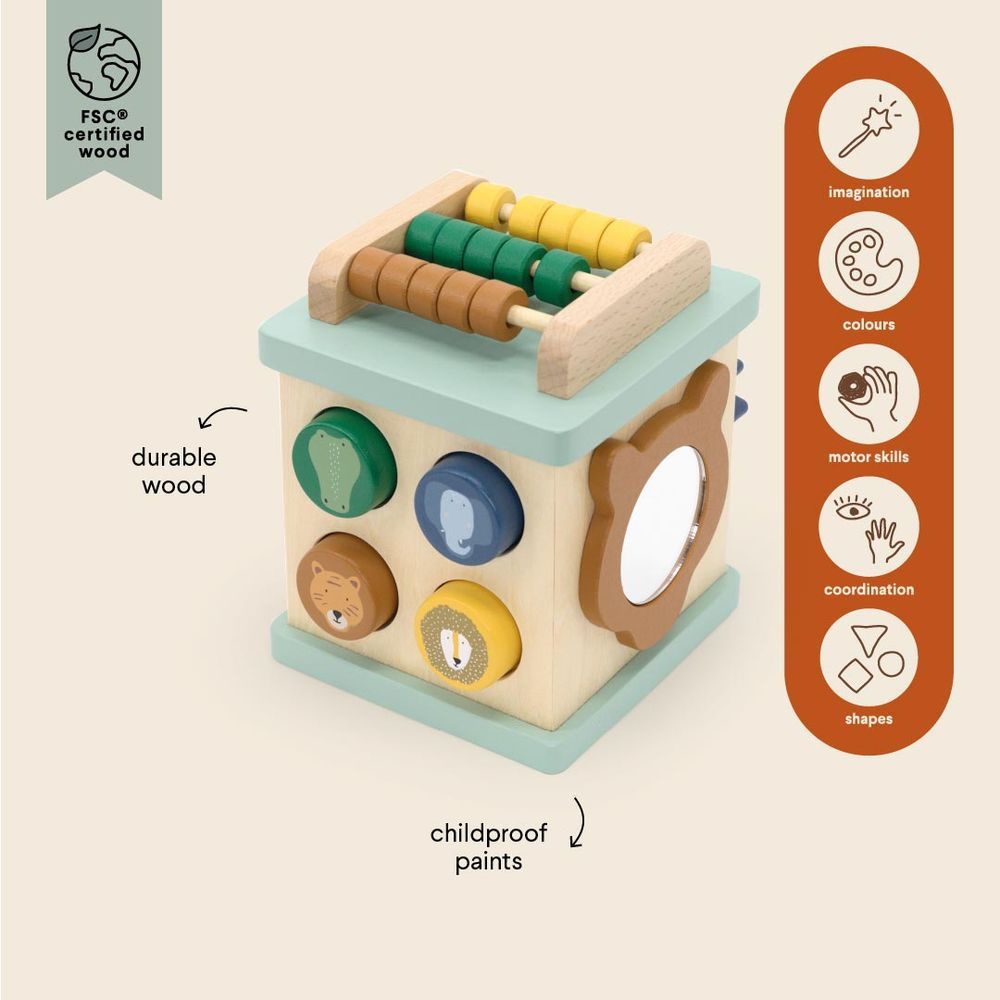 تريكسى - مكعب النشاط الخشبي - صغير