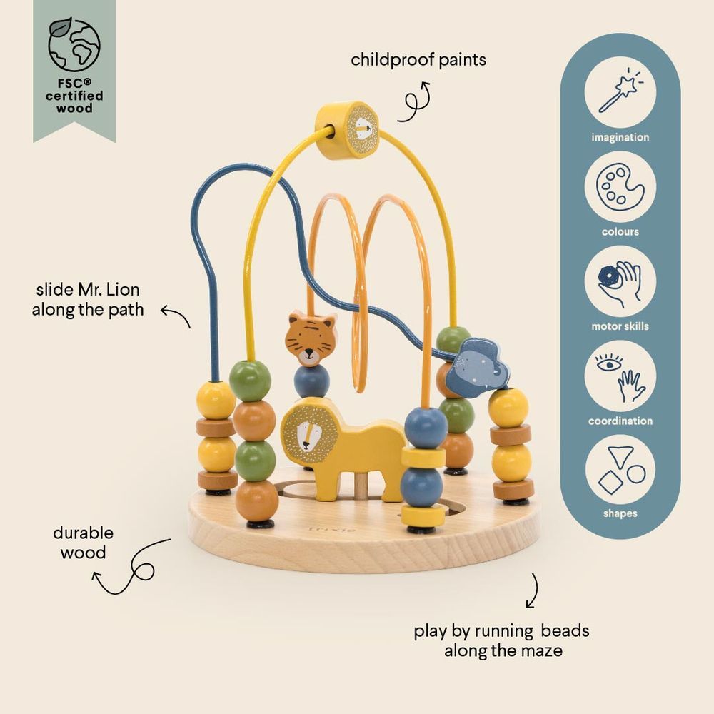 Trixie - Wooden Animal Beads Maze