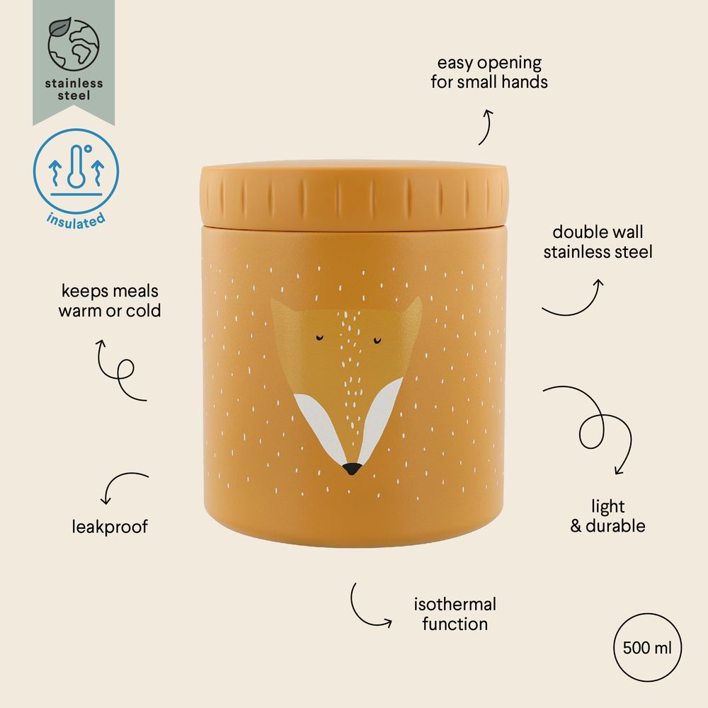 Trixie - Insulated Food Jar 500ml - Mr. Fox