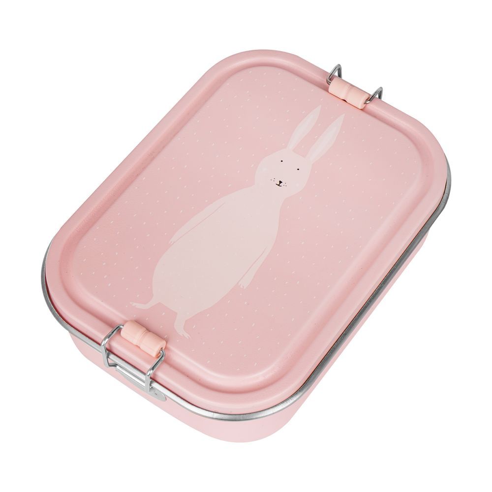 Trixie - Lunch Box With Two Compartments - Pink - Mrs. Rabbit - Large