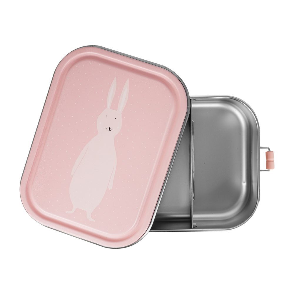 Trixie - Lunch Box With Two Compartments - Pink - Mrs. Rabbit - Large