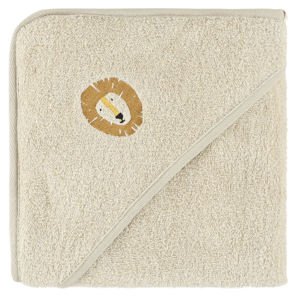 Trixie - Organic Cotton Hooded Towel - Lion - Small