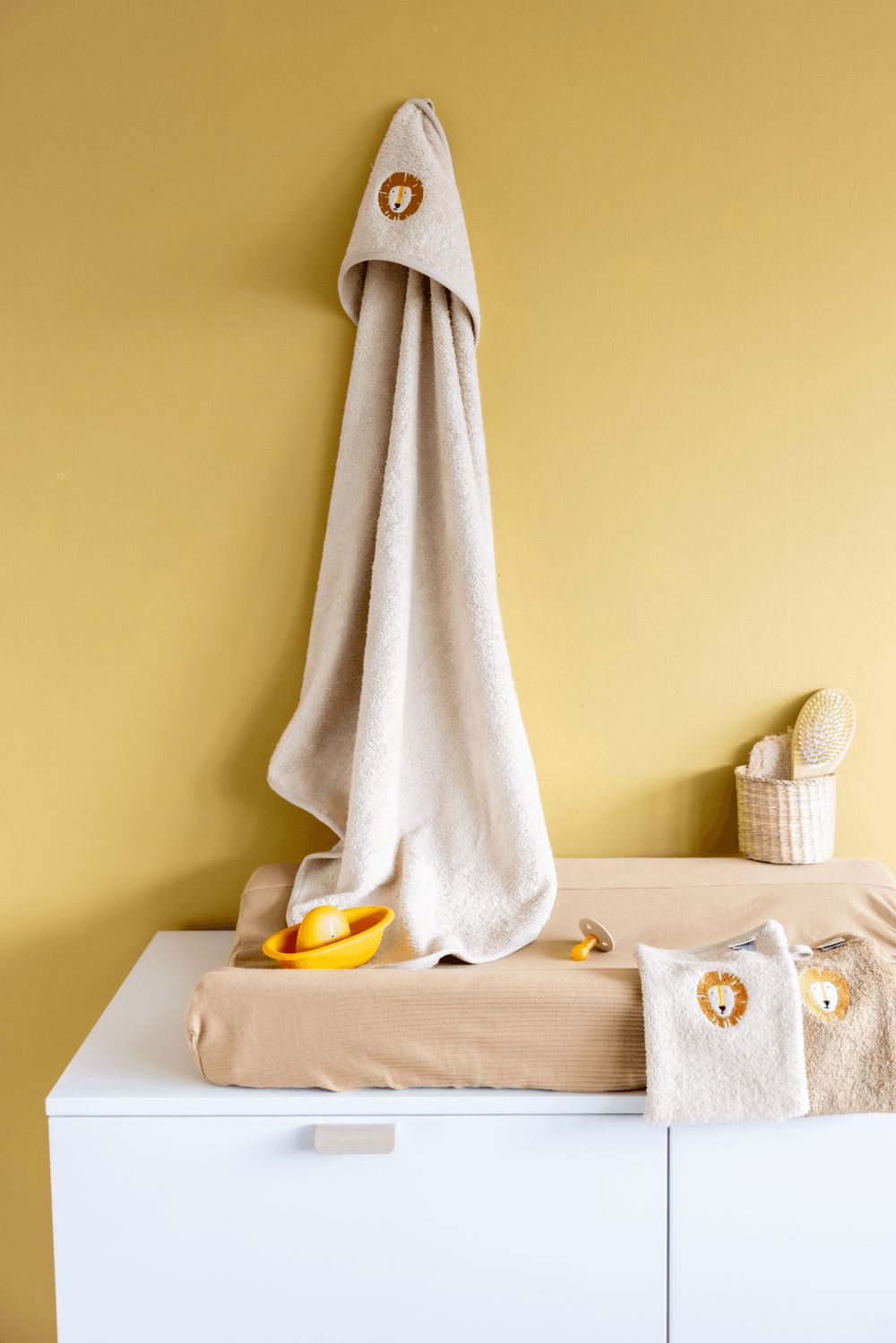 Trixie - Organic Cotton Hooded Towel - Lion - Small