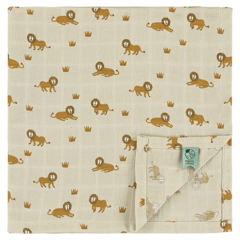 Trixie - Lively Lion Muslin Cloths - Pack of 3