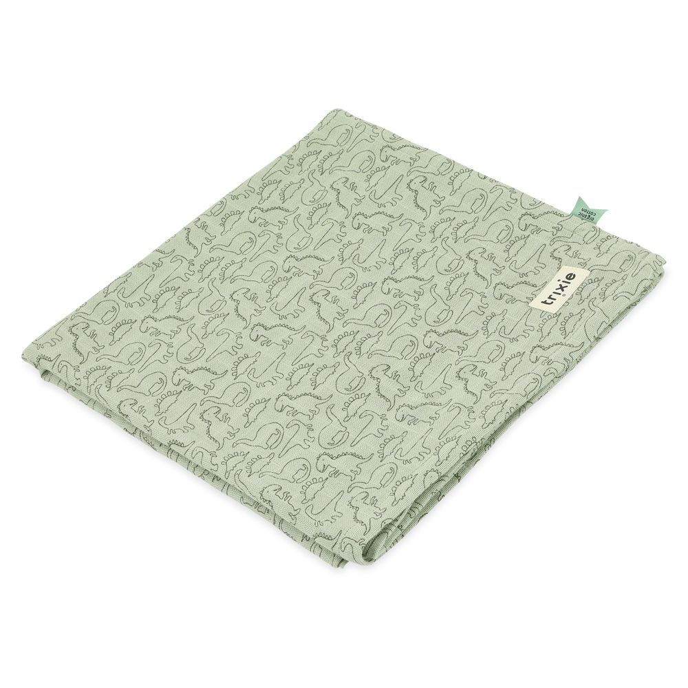 Trixie - Daring Dino Muslin Cloth - Green