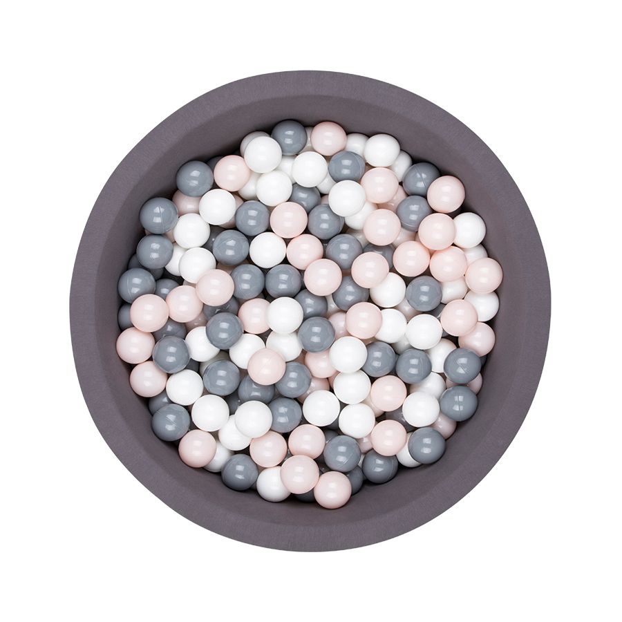 Larisa & Pumpkin - Ball Pit With 200 Balls - Powder/Grey/White