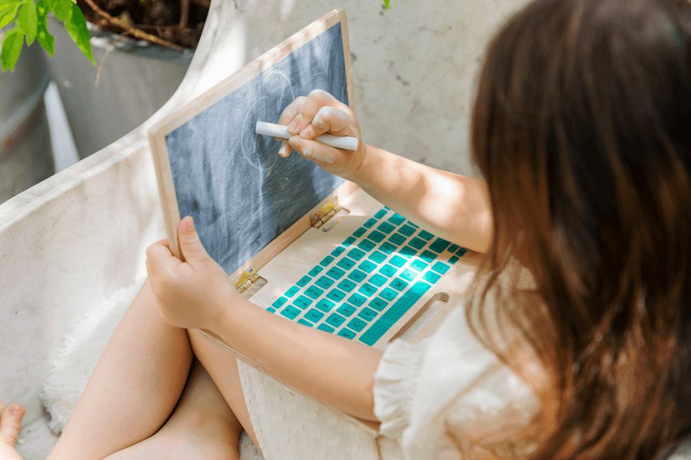 Larisa & Pumpkin - Wooden Toy Laptop