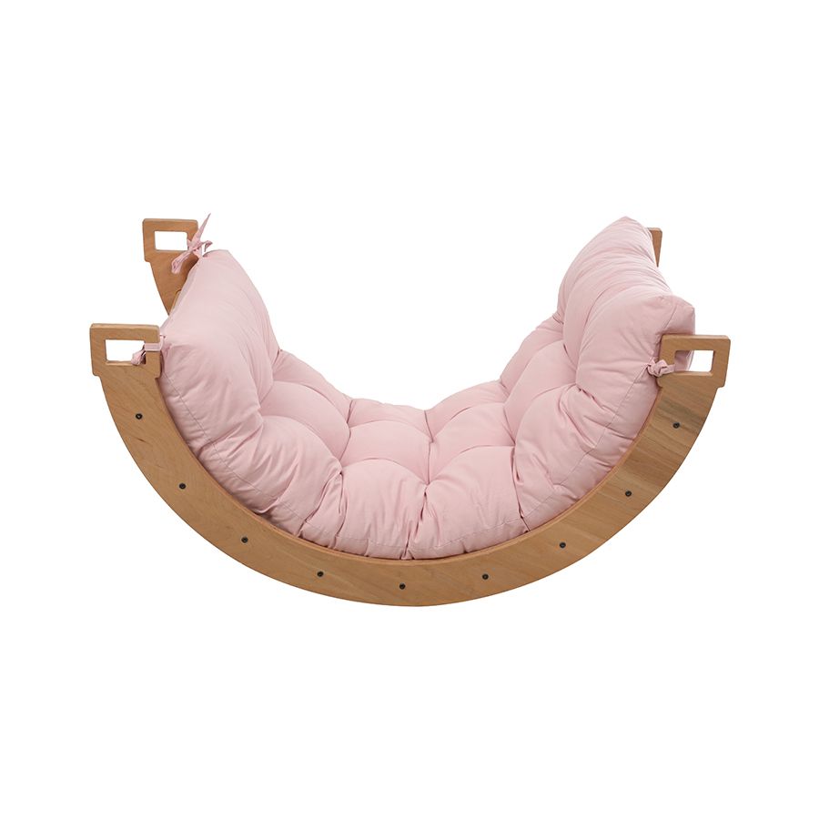 Larisa & Pumpkin - Rocker Balance Arch With Pink Pillow - Large