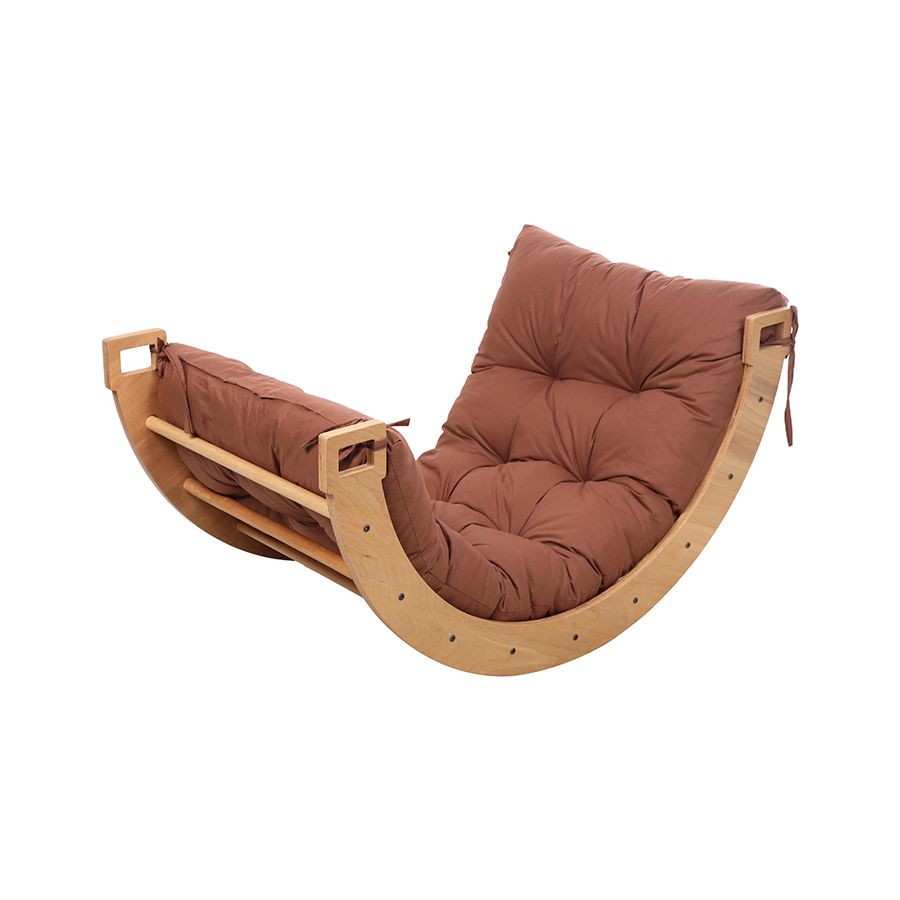 Larisa & Pumpkin - Rocker Balance Arch With Brown Pillow - Large