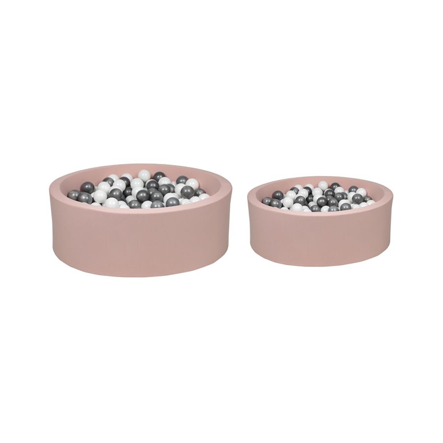 Larisa & Pumpkin - Ball Pit With 200 Balls - Pink/Black/Grey/White - XL